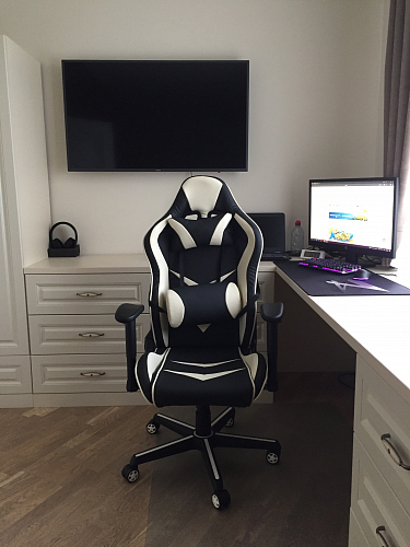 Компьютерное кресло Racer черное / оранжевое фото покупателя 23